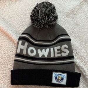 Howies Gray and Black Beanie with Pom-Pom